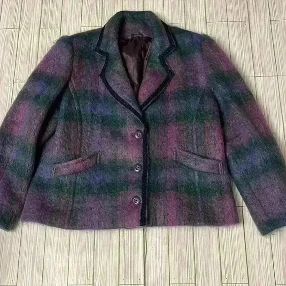 Vintage Mohair 100% Pure Wool Donegal Design Coat - Picture 1 of 7